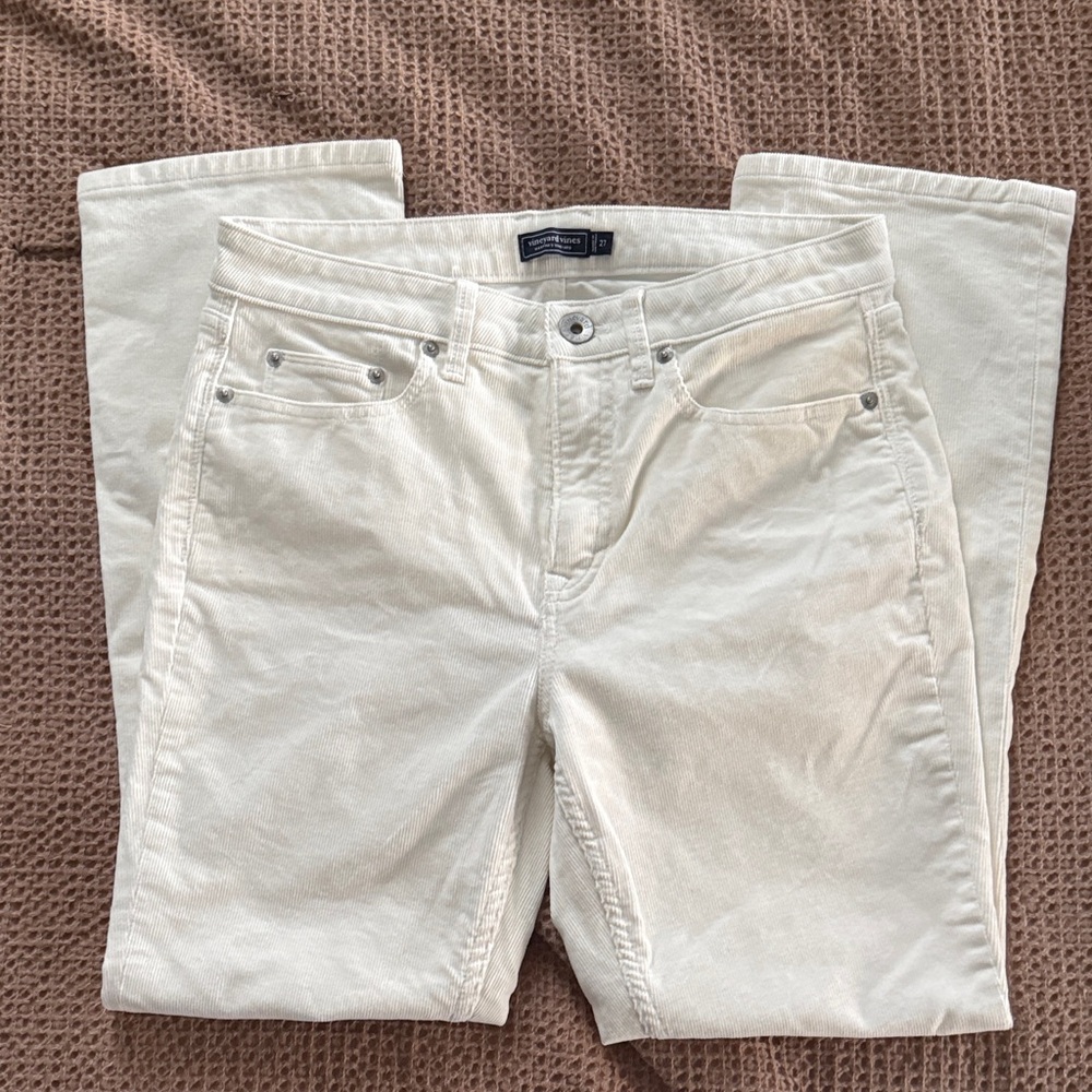 Vineyard Vines White Corduroy Pants 27S
